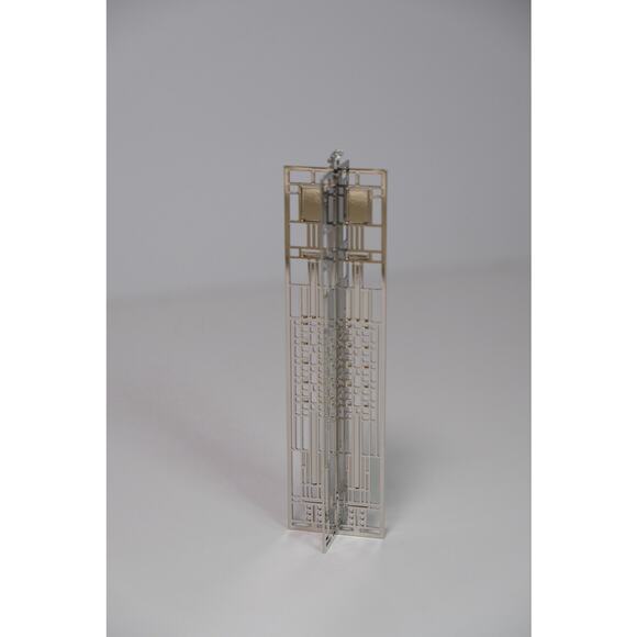 Frank Lloyd Wright Dana Art Glass Wrightsicle Christmas Tree Ornament NIB - Picture 2 of 13